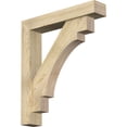 thumbnail image 1 of Ekena Millwork 6"W x 32"D x 36"H Merced Block Rough Sawn Bracket w/ Offset Brace, Douglas Fir, 1 of 25