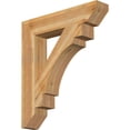 thumbnail image 1 of Ekena Millwork 6"W x 32"D x 36"H Merced Slat Rough Sawn Bracket, Western Red Cedar, 1 of 4