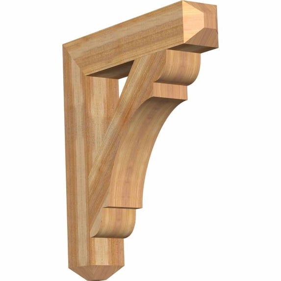 Ekena Millwork 6"W x 32"D x 36"H Olympic Craftsman Rough Sawn Bracket, Western Red Cedar