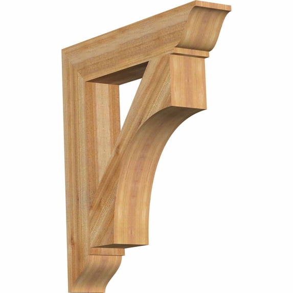 Ekena Millwork 6"W x 32"D x 36"H Westlake Traditional Rough Sawn Bracket, Western Red Cedar
