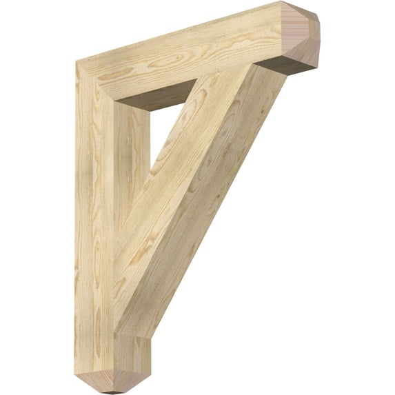 Ekena Millwork 6"W x 32"D x 38"H Traditional Craftsman Rough Sawn Bracket, Douglas Fir