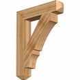 thumbnail image 1 of Ekena Millwork 6"W x 32"D x 40"H Balboa Craftsman Rough Sawn Bracket, Western Red Cedar, 1 of 13