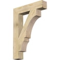 thumbnail image 1 of Ekena Millwork 6"W x 32"D x 44"H Balboa Block Rough Sawn Bracket, Douglas Fir, 1 of 25