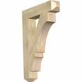 thumbnail image 1 of Ekena Millwork 6"W x 32"D x 44"H Balboa Craftsman Rough Sawn Bracket, Douglas Fir, 1 of 13