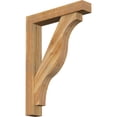 thumbnail image 1 of Ekena Millwork 6"W x 32"D x 44"H Funston Block Rough Sawn Bracket w/ Offset Brace, Western Red Cedar, 1 of 25