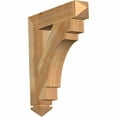 thumbnail image 1 of Ekena Millwork 6"W x 32"D x 44"H Merced Traditional Rough Sawn Bracket, Western Red Cedar, 1 of 13