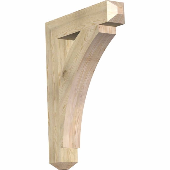 Ekena Millwork 6"W x 32"D x 44"H Thorton Craftsman Rough Sawn Bracket, Douglas Fir