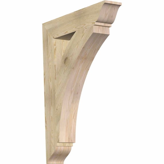 Ekena Millwork 6"W x 32"D x 44"H Thorton Traditional Rough Sawn Bracket, Douglas Fir