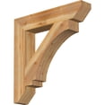 thumbnail image 1 of Ekena Millwork 6"W x 34"D x 34"H Imperial Slat Rough Sawn Bracket, Western Red Cedar, 1 of 4