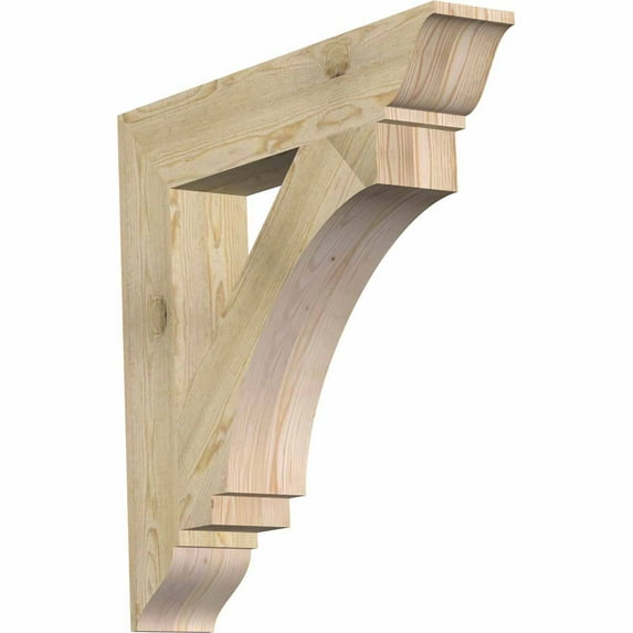 Ekena Millwork 6"W x 34"D x 34"H Imperial Traditional Rough Sawn Bracket, Douglas Fir