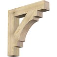 thumbnail image 1 of Ekena Millwork 6"W x 34"D x 34"H Merced Block Rough Sawn Bracket, Douglas Fir, 1 of 25