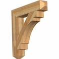 thumbnail image 1 of Ekena Millwork 6"W x 34"D x 34"H Merced Craftsman Rough Sawn Bracket, Western Red Cedar, 1 of 13