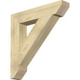 thumbnail image 1 of Ekena Millwork 6"W x 34"D x 34"H Traditional Slat Rough Sawn Bracket, Douglas Fir, 1 of 4