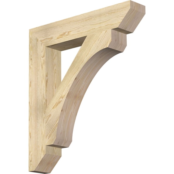 Ekena Millwork 6"W x 34"D x 38"H Legacy Slat Rough Sawn Bracket, Douglas Fir