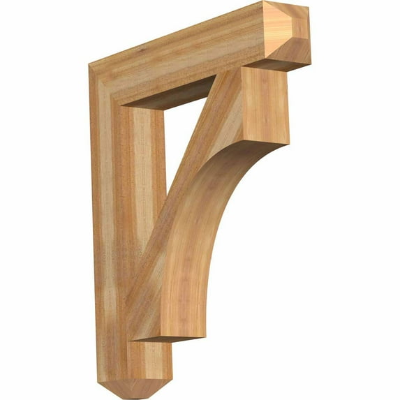 Ekena Millwork 6"W x 34"D x 38"H Westlake Craftsman Rough Sawn Bracket, Western Red Cedar