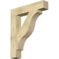 thumbnail image 1 of Ekena Millwork 6"W x 34"D x 40"H Funston Block Rough Sawn Bracket, Douglas Fir, 1 of 4