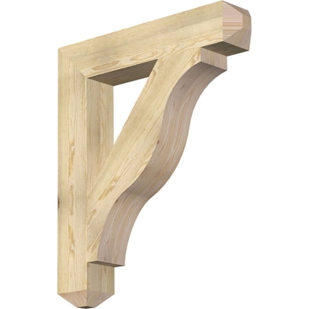 Ekena Millwork 6"W x 34"D x 40"H Funston Craftsman Rough Sawn Bracket, Douglas Fir
