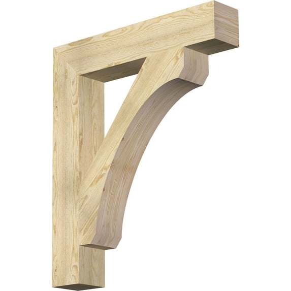 Ekena Millwork 6"W x 34"D x 40"H Legacy Block Rough Sawn Bracket, Douglas Fir