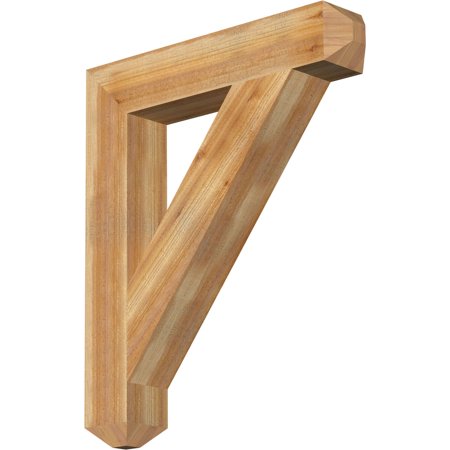 Ekena Millwork 6"W x 34"D x 40"H Traditional Craftsman Rough Sawn Bracket, Western Red Cedar