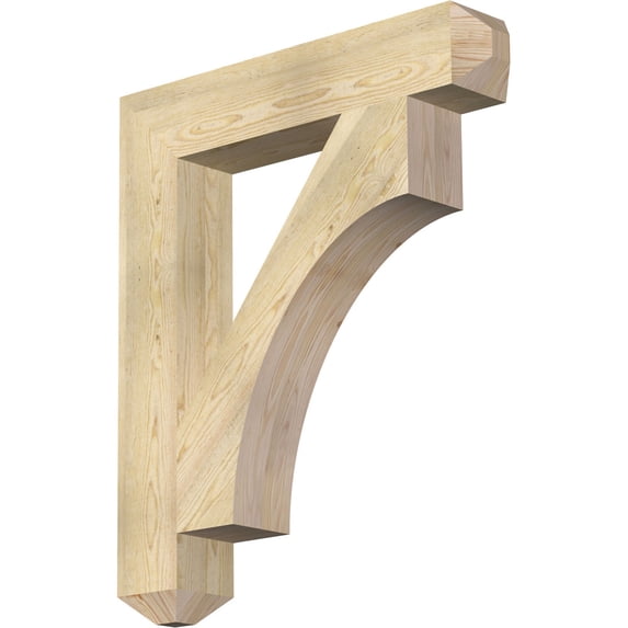 Ekena Millwork 6"W x 34"D x 40"H Westlake Craftsman Rough Sawn Bracket, Douglas Fir
