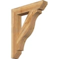 thumbnail image 1 of Ekena Millwork 6"W x 34"D x 42"H Funston Slat Rough Sawn Bracket, Western Red Cedar, 1 of 4