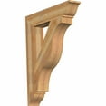 thumbnail image 1 of Ekena Millwork 6"W x 34"D x 42"H Funston Traditional Rough Sawn Bracket, Western Red Cedar, 1 of 13