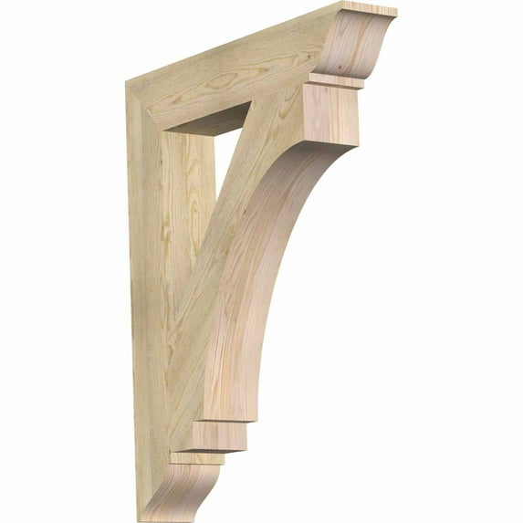 Ekena Millwork 6"W x 34"D x 42"H Imperial Traditional Rough Sawn Bracket, Douglas Fir