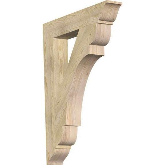 Ekena Millwork 6"W x 34"D x 42"H Olympic Traditional Rough Sawn Bracket, Douglas Fir