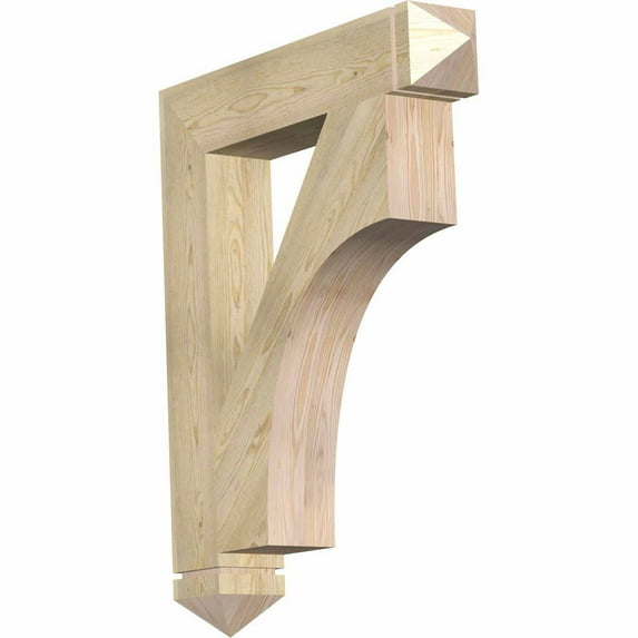 Ekena Millwork 6"W x 34"D x 42"H Westlake Arts & Crafts Rough Sawn Bracket, Douglas Fir