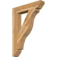 thumbnail image 1 of Ekena Millwork 6"W x 34"D x 46"H Funston Slat Rough Sawn Bracket, Western Red Cedar, 1 of 4