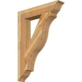 thumbnail image 1 of Ekena Millwork 6"W x 34"D x 46"H Funston Traditional Rough Sawn Bracket, Western Red Cedar, 1 of 4