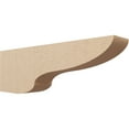 thumbnail image 1 of 6"W x 36"D x 12"H Thin Greensboro Rough Cedar Woodgrain TimberThane Corbel, Primed Tan, 1 of 6