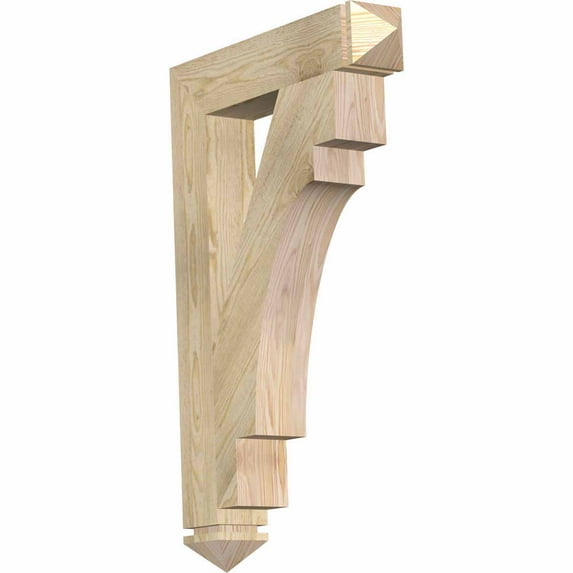 Ekena Millwork 6"W x 36"D x 36"H Merced Traditional Rough Sawn Bracket, Douglas Fir