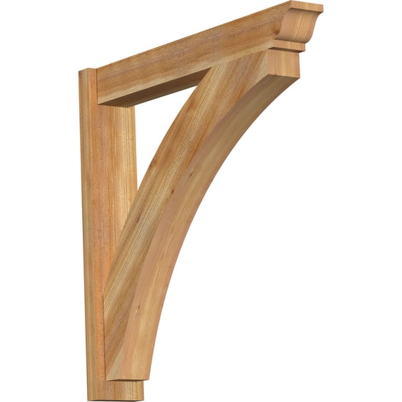 Ekena Millwork 6"W x 36"D x 36"H Thorton Rough Sawn Traditional Outlooker, Western Red Cedar