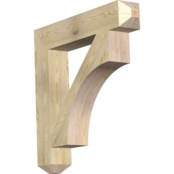 Ekena Millwork 6"W x 36"D x 36"H Westlake Craftsman Rough Sawn Bracket, Douglas Fir