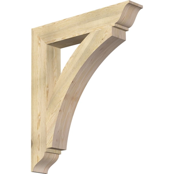 Ekena Millwork 6"W x 36"D x 42"H Thorton Traditional Rough Sawn Bracket, Douglas Fir