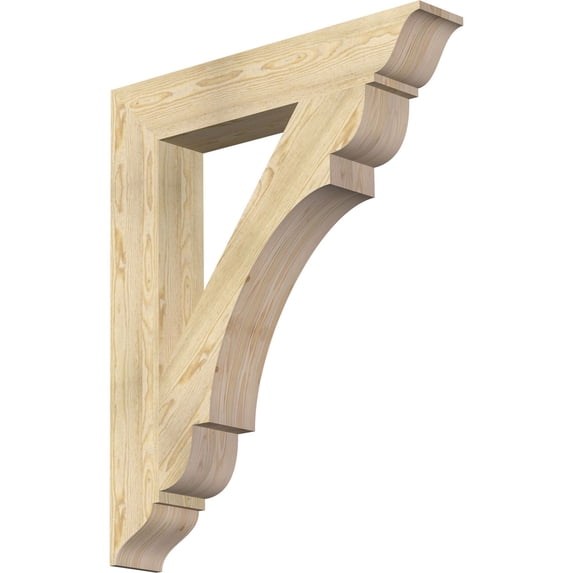 Ekena Millwork 6"W x 36"D x 44"H Olympic Traditional Rough Sawn Bracket, Douglas Fir