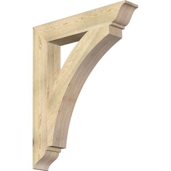 Ekena Millwork 6"W x 36"D x 44"H Thorton Traditional Rough Sawn Bracket, Douglas Fir
