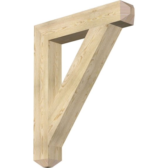 Ekena Millwork 6"W x 36"D x 44"H Traditional Craftsman Rough Sawn Bracket, Douglas Fir