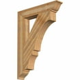 thumbnail image 1 of Ekena Millwork 6"W x 36"D x 48"H Balboa Traditional Rough Sawn Bracket, Western Red Cedar, 1 of 13
