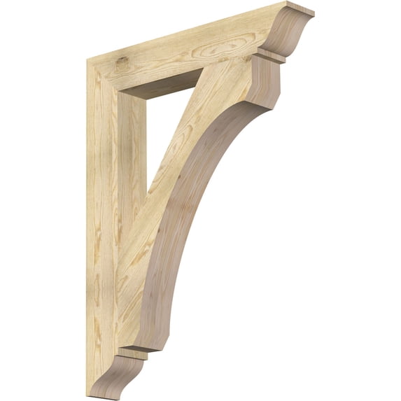 Ekena Millwork 6"W x 36"D x 48"H Legacy Traditional Rough Sawn Bracket, Douglas Fir