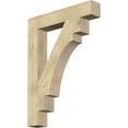 thumbnail image 1 of Ekena Millwork 6"W x 36"D x 48"H Merced Block Rough Sawn Bracket, Douglas Fir, 1 of 25