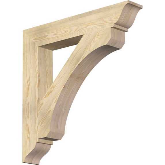 Ekena Millwork 6"W x 38"D x 38"H Legacy Traditional Rough Sawn Bracket, Douglas Fir