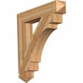thumbnail image 1 of Ekena Millwork 6"W x 38"D x 38"H Merced Arts & Crafts Rough Sawn Bracket, Western Red Cedar, 1 of 13