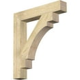 thumbnail image 1 of Ekena Millwork 6"W x 38"D x 42"H Merced Block Rough Sawn Bracket, Douglas Fir, 1 of 4