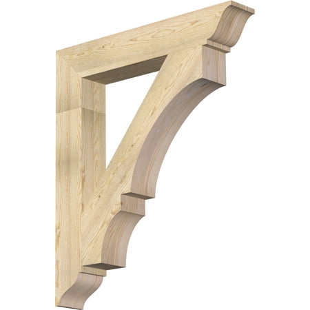 Ekena Millwork 6"W x 38"D x 44"H Balboa Traditional Rough Sawn Bracket, Douglas Fir