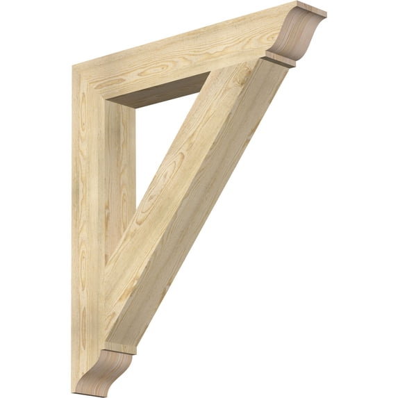 Ekena Millwork 6"W x 38"D x 44"H Traditional Traditional Rough Sawn Bracket, Douglas Fir
