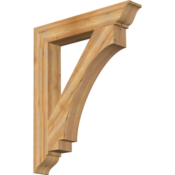 Ekena Millwork 6"W x 38"D x 46"H Imperial Traditional Rough Sawn Bracket, Western Red Cedar
