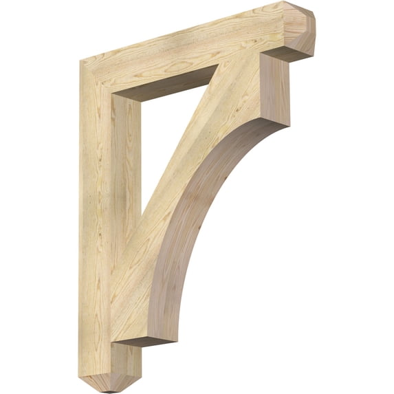 Ekena Millwork 6"W x 38"D x 46"H Westlake Craftsman Rough Sawn Bracket, Douglas Fir