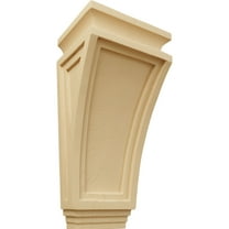 Ekena Millwork 6"W x 4 3/4"D x 12"H Arts and Crafts Corbel, Alder